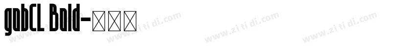 gobCL Bold字体转换